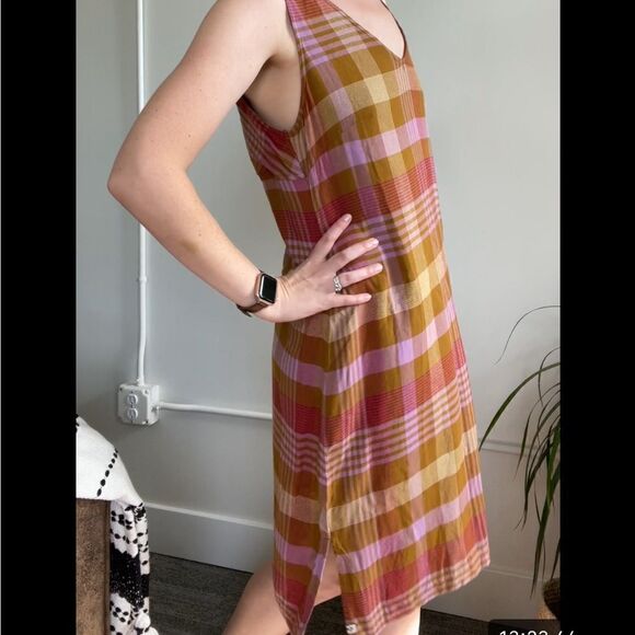 Kavu Spring Plaid Rita Dress Cotton S - Picture 7 of 15
